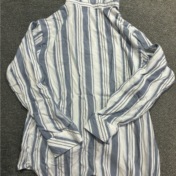 Sanctuary Women’s  Casual Blue and White Striped Shirt Size M - Picture 6 of 6